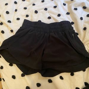 Black lululemon shorts size 6
